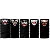 5pcs Joker Face Scarf Sun Neck Gaiter Balaclava Neckerchief Bandana Headband Black, Medium view 1