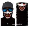5pcs Joker Face Scarf Sun Neck Gaiter Balaclava Neckerchief Bandana Headband Black, Medium view 4