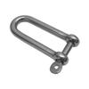 1/4" Boat Marine Stainless Steel Eye Screw Pin Chain Long D Shackle Sailing Rigging view 2