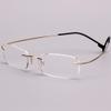 Poxas Memory Titanium Frameless Lightweight Reading Glasses Hingeless Flexibled Frames for Mens Womens (Gold, 2.0) view 4