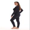 Just Love Women's Thermal Underwear Pajamas Set 95862-NVY-3X Navy view 2