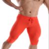 BRAVE PERSON Men's Mesh Yoga Trousers, Fitness Shorts, Cycling Pants D61-62 (XL / 32"-37", D62-Orange) view 3