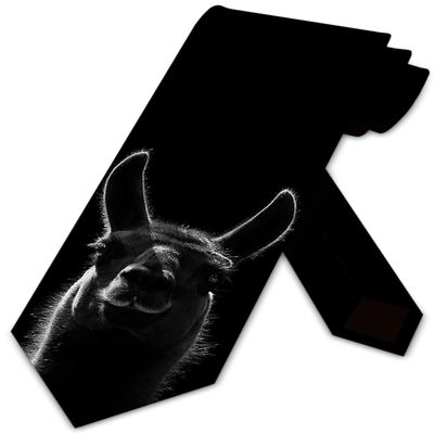 Three Rooker Animal Ties Mens Llama Necktie