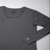 ColdPruf Women's Premium Performance Single Layer Base Layer, Long Sleeve Sun Protection Shirt and Thermal Shirt, Heather Grey, Large view 4
