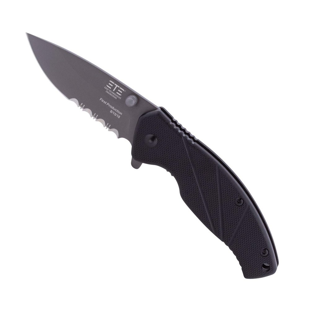 ETE EDC Workhorse 2.5" Combo Assisted Opener, G-10 Handle