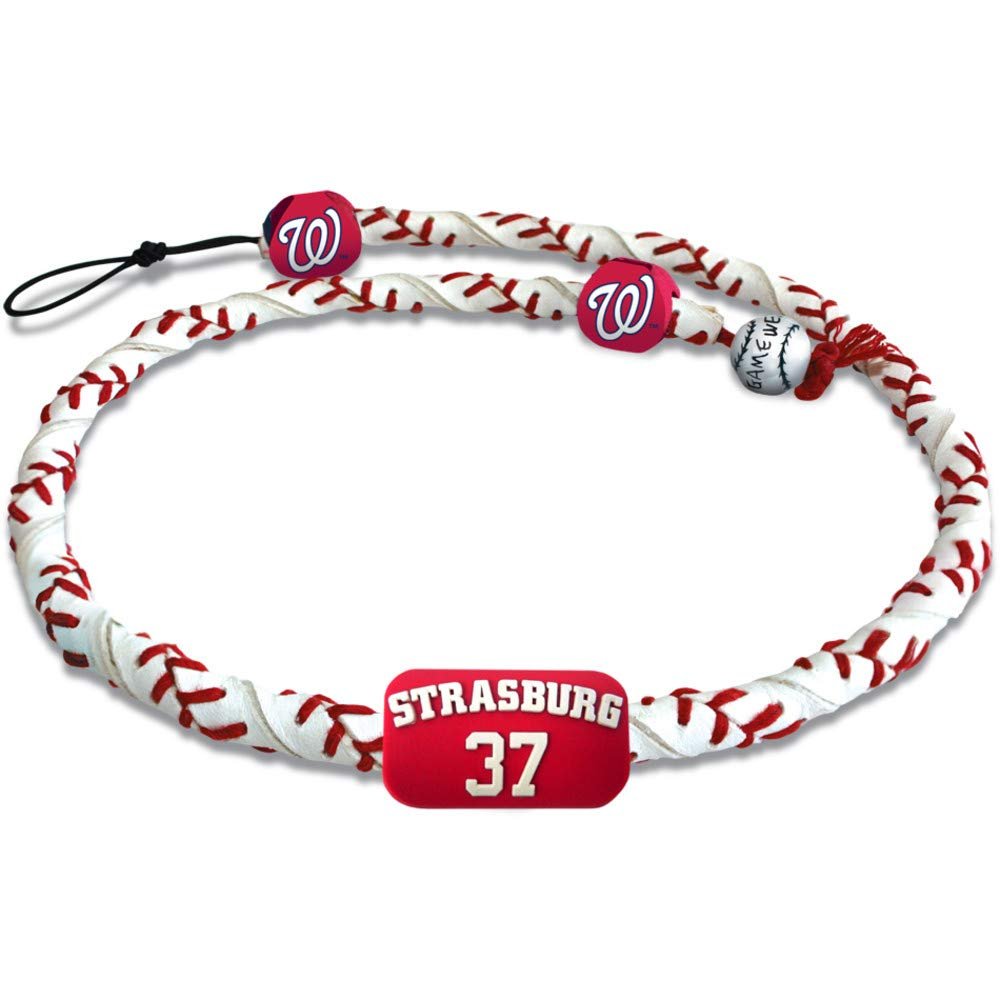 Gamewear MLB Washington Nationals NecklaceFrozen Rope Classic Baseball Stephen Strasburg, Team Colors, One Size