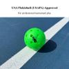 SB Pickleball Balls 6 Pack | USAPA Approved for Professional Tournament Play | Supra-40 Holes Outdoor Pickleball | Neon Green | Hard Bounce | Pickle Balls view 2