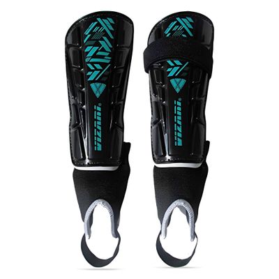 Vizari Malaga Shin Guards for Kids & Adults  Soccer Shin Guards with Ankle Protection & Foam Padding  Lightweight, Non-Slip Youth Shin Pads for Boys, Girls, Men & Women (Ages 3 to Adult)
