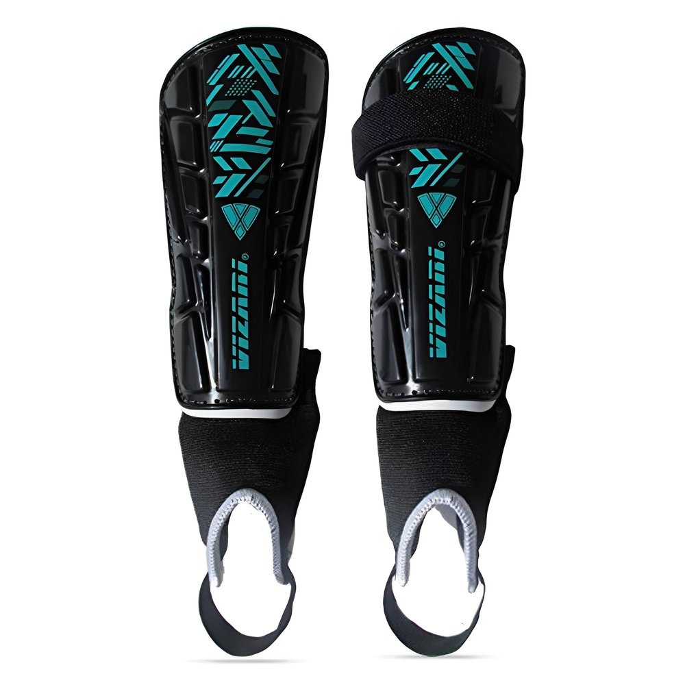 Vizari Malaga Shin Guards for Kids & Adults  Soccer Shin Guards with Ankle Protection & Foam Padding  Lightweight, Non-Slip Youth Shin Pads for Boys, Girls, Men & Women (Ages 3 to Adult)