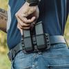 OWB Double Mag Pouch for Glock 43 (Does Not Fit Glock 43X) - USA Made - Total Eclipse Double Mag Pouch by Blade-Tech Holsters view 3