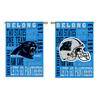 Carolina Panthers Fan Rules House Flag - 28 x 44 Inches view 1