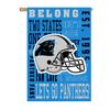 Carolina Panthers Fan Rules House Flag - 28 x 44 Inches view 3
