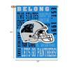 Carolina Panthers Fan Rules House Flag - 28 x 44 Inches view 4