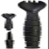 KA-BAR FIELD KIT SPORK/KNIFE - 3 Pac with 1 OD Green - 1 Black - and 1 Dark Brown view 3