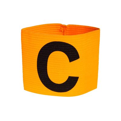 Soccer Innovations Captains Arm Band Club Model(Orange) - Armband Captian Band, Elastic Adjustable Captain Band, Youth & Adult Arm Band