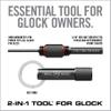 Real Avid 2-in-1 Tool for Glock Handguns, Includes Front Sight Tool & Disassembly Tool, Compatible with Glock 19, 17, 43, 26, 22, 48 & More view 3