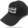 Janis Joplin Men's White Logo Baseball Cap Adjustable Black view 1