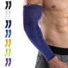 HiRui Arm Compression Sleeves for Men Women Youth Kids, UV Protection 20-30mmHG Support, Great for Running Cycling Basketball Golf Tattoo Cover, Breathable Moisture-Wicking (Navy Blue, Large) view 1