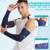 HiRui Arm Compression Sleeves for Men Women Youth Kids, UV Protection 20-30mmHG Support, Great for Running Cycling Basketball Golf Tattoo Cover, Breathable Moisture-Wicking (Navy Blue, Large) view 2