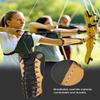 TOPARCHERY Handmade Leather Arm Guards Bow Hand Shooting Glove Adjustable for Hunting Shooting Arm Protector Wristband Gauntlet Unisex Medieval Bracer (Brown) view 3
