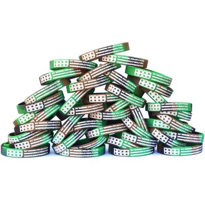 SayitBands Fifty (50) Camo Vintage Flag Wristband Bracelets