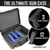 3 Pistol 12 Magazine + Accessories Storage Doro Waterproof Pistol Case with Custom MyCaseBuilder Foam Insert view 3