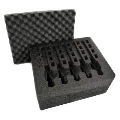 5 Pistol 24 Magazine Storage Foam Insert for Pelican 1550 Case - 2 Piece Set Pre-cut Military Grade Polyethylene Foam Base Insert and Lid Liner (Case Not Included)