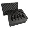 5 Pistol 24 Magazine Storage Foam Insert for Pelican 1550 Case - 2 Piece Set Pre-cut Military Grade Polyethylene Foam Base Insert and Lid Liner (Case Not Included) view 1
