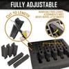 5 Pistol 24 Magazine Storage Foam Insert for Pelican 1550 Case - 2 Piece Set Pre-cut Military Grade Polyethylene Foam Base Insert and Lid Liner (Case Not Included) view 3