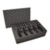 5 Pistol 18 Magazine Storage Foam Insert For Pelican 1520 Case | 2 Piece Set Pre-Cut Military Grade Polyethylene Foam Base Insert And Lid Liner (Case Not Included) view 1