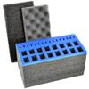 MY CASE BUILDER 24 Pistol Magazine Foam Insert | Ammunition Mag Storage | or .50 Caliber Ammo Cans | 3 Piece Set Pre-Cut Military Grade Polyethylene Foam (Ammo Can Not Included) view 1