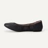 Amazon Essentials Women's Comfortable Round Toe Ballet Flats, Cushioned Memory Foam, Black Faux Leather, 10.5 view 4