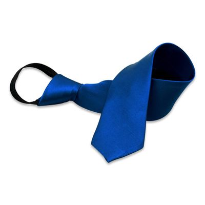 Aurya Solid Color Boys Tie, Polyester Satin Pre-tied Necktie with Adjustable Zipper for Kids Age 812, Wedding, School & Graduation