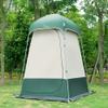 Outdoor Shower Tent Changing Room Privacy Portable Camping Shelters (White+Green) view 2