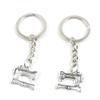 100 Items Metal Keychain Keyring Key Tags Chains Rings Jewelry Bag Charms F6GO3 Sewing Machine view 1