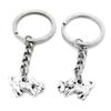 1 Item Metal Keychain Keyring Key Tags Chains Rings Jewelry Bag Charms B5FB7 Dogs Mother Child Parent view 1