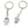 1 Item Metal Keychain Keyring Key Tags Chains Rings Jewelry Bag Charms A8RO6 Skull Head view 1