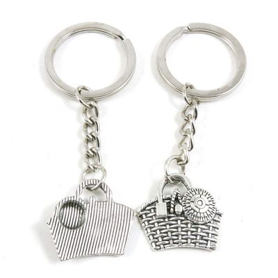 1 Item Metal Keychain Keyring Key Tags Chains Rings Jewelry Bag Charms D2FH2 Shopping Basket