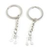 100 Items Metal Keychain Keyring Key Tags Chains Rings Jewelry Bag Charms B4IS9 Music Musical Note view 1