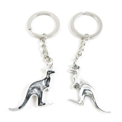 5 Items Metal Keychain Keyring Key Tags Chains Rings Jewelry Bag Charms E6RC6 Kangaroo