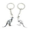 5 Items Metal Keychain Keyring Key Tags Chains Rings Jewelry Bag Charms E6RC6 Kangaroo view 1