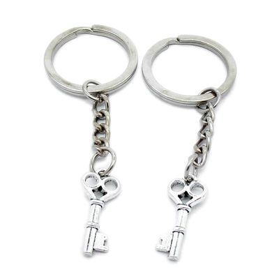 1 Item Metal Keychain Keyring Key Tags Chains Rings Jewelry Bag Charms D8XB4 Crown Skeleton Key