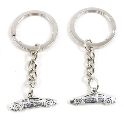 5 Items Metal Keychain Keyring Key Tags Chains Rings Jewelry Bag Charms A1CN9 Sports Car