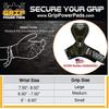 2018 Cobra Grips Flex Model Weight Lifting Gloves Heavy Duty Straps Alternative Power Lifting Hooks Best for Deadlifts with Padded Wrist Wrap Support Bodybuilding (Large, Gray Leather) view 2