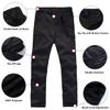 JOMLUN Boys Casual Quick Dry Outdoor Pants Hiking Climbing Convertible Trouser Kids' Cargo Pants Black view 4