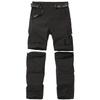 JOMLUN Boys Casual Quick Dry Outdoor Pants Hiking Climbing Convertible Trouser Kids' Cargo Pants Black view 1