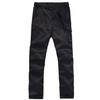 JOMLUN Boys Casual Quick Dry Outdoor Pants Hiking Climbing Convertible Trouser Kids' Cargo Pants Black view 3