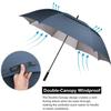 G4Free 62 inch Extra Large Windproof Golf Umbrella Automatic Open Umbrella Double Canopy Vented Sun UV Protection Oversize Stick Umbrellas?Dark Blue? view 2