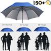 G4Free 62 inch Extra Large Windproof Golf Umbrella Automatic Open Umbrella Double Canopy Vented Anti UV Sun Protection Stick Umbrellas?Sapphire? view 2