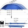 G4Free 62 inch Extra Large Windproof Golf Umbrella Automatic Open Umbrella Double Canopy Vented Anti UV Sun Protection Stick Umbrellas?Sapphire? view 3